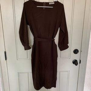 3/4 sleeve dress w/pockets